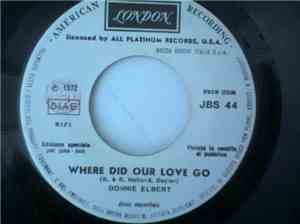 Donnie Elbert  Gilbert OSullivan - Where Did Our Love Go  No Matter How I T ...