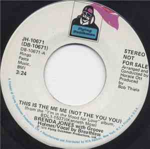 Brenda Jones With Groove Holmes - This Is The Me Me (Not The You You)